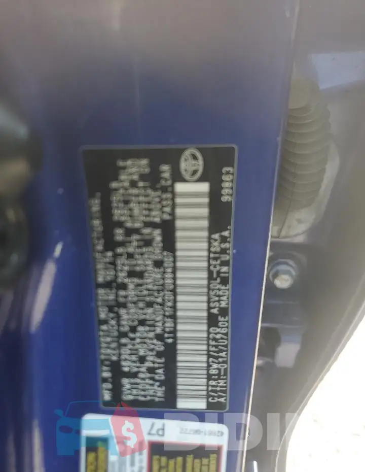 4T1BF1FK0FU884007 Photo# 12
