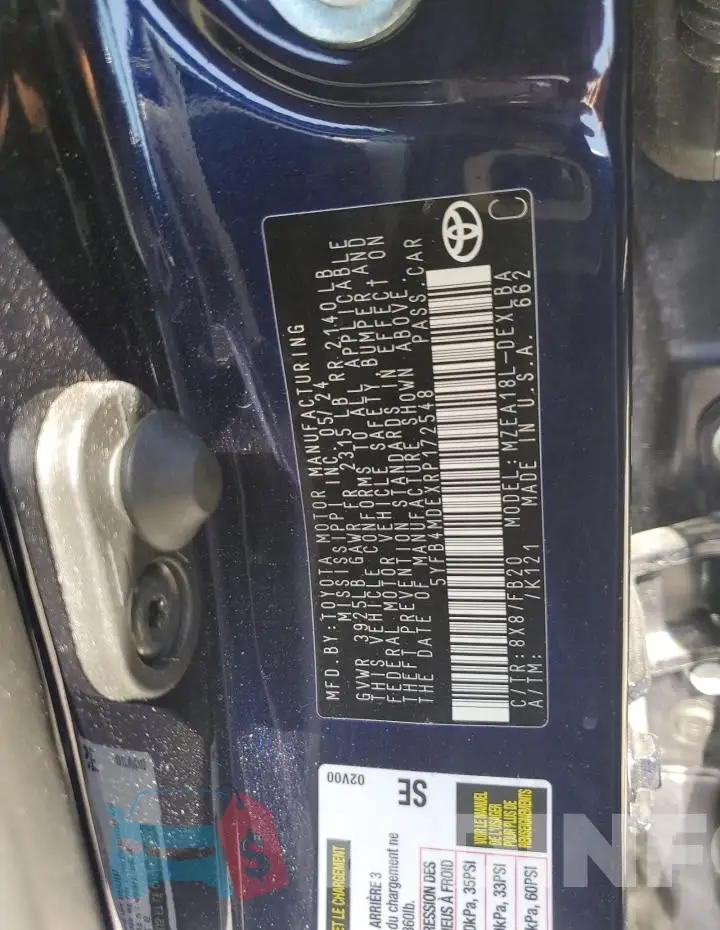 5YFB4MDEXRP172548 Photo# 13