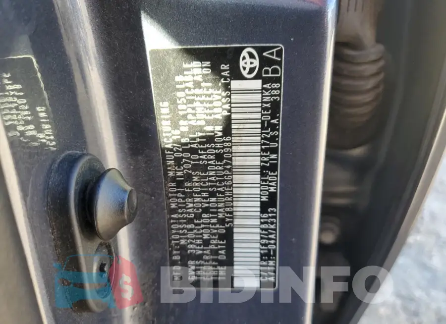 5YFBURHE6GP470986 Photo# 12
