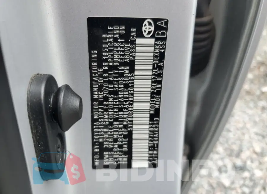 5YFBURHE7HP601165 Photo# 12