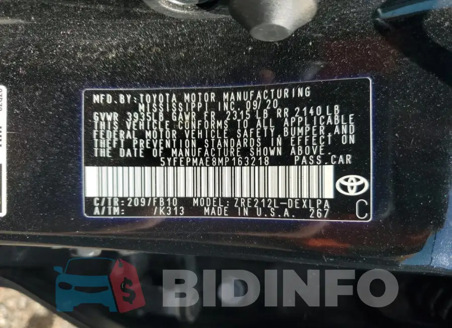 5YFEPMAE8MP163218 Photo# 12