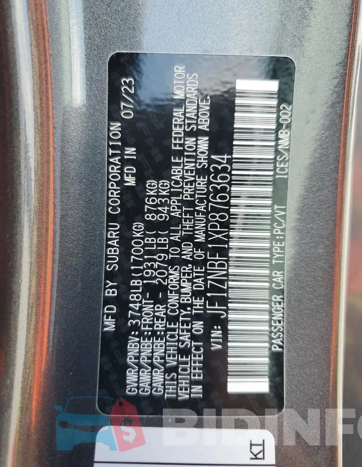JF1ZNBF1XP8763634 Photo# 12