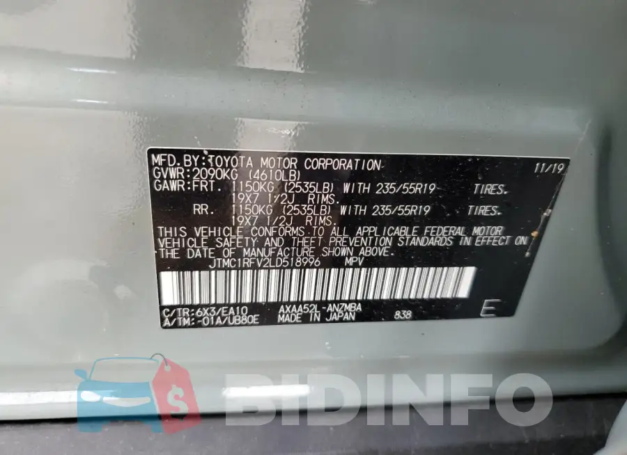 JTMC1RFV2LD518996 Photo# 13
