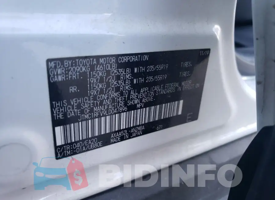 JTMC1RFV9LD047896 Photo# 14