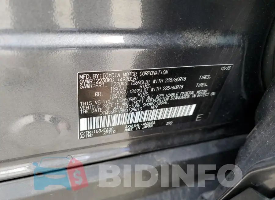 JTMD6RFV8RD128810 Photo# 13
