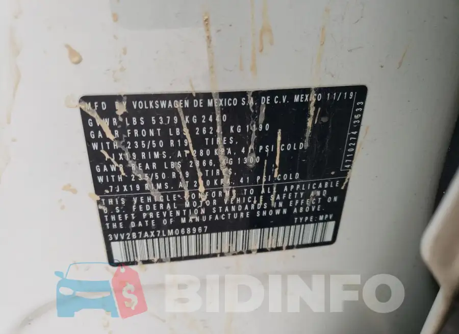 3VV2B7AX7LM068967 Photo# 12