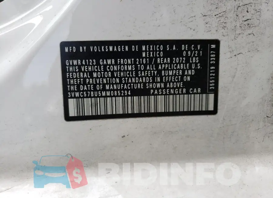 3VWC57BU5MM085294 Photo# 13