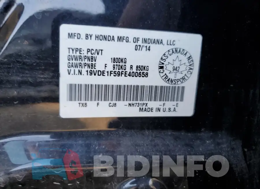 19VDE1F59FE400658 Photo# 12