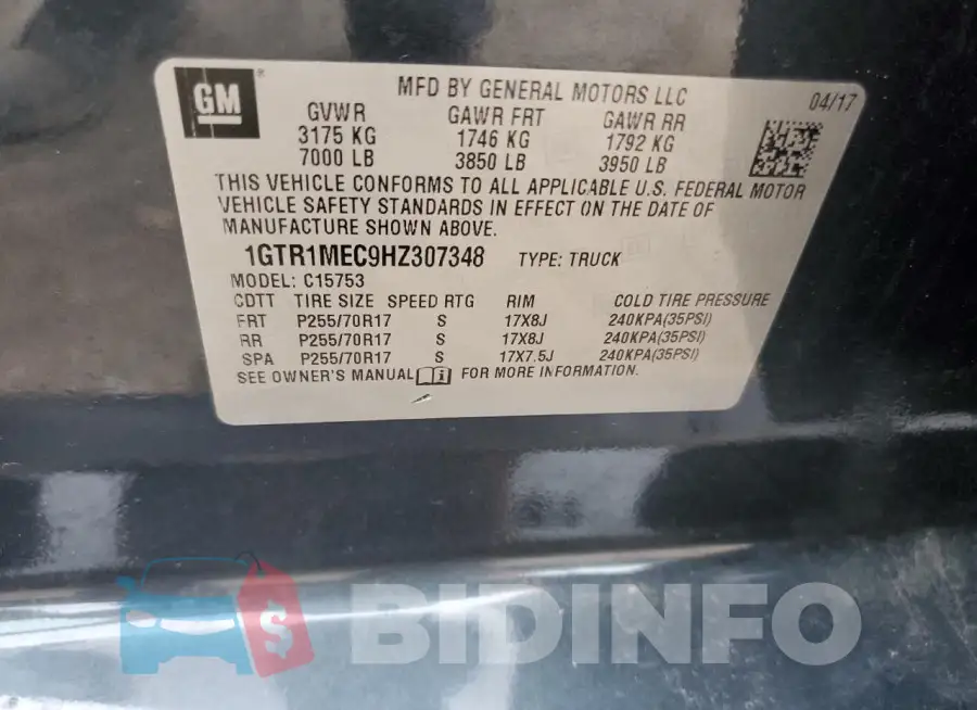 1GTR1MEC9HZ307348 Photo# 12