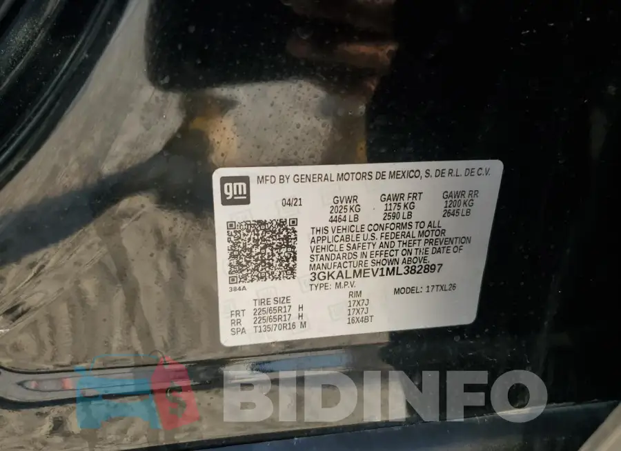 3GKALMEV1ML382897 Photo# 13