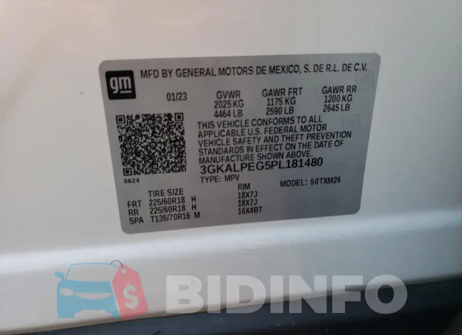 3GKALPEG5PL181480 Photo# 12