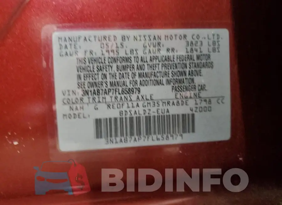 3N1AB7AP7FL658979 Photo# 13