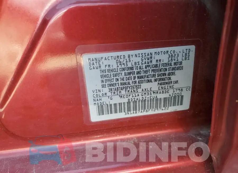 3N1AB7AP8FY297622 Photo# 13