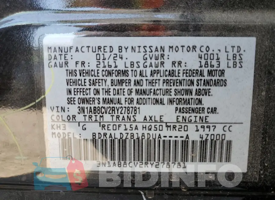 3N1AB8CV2RY278781 Photo# 12