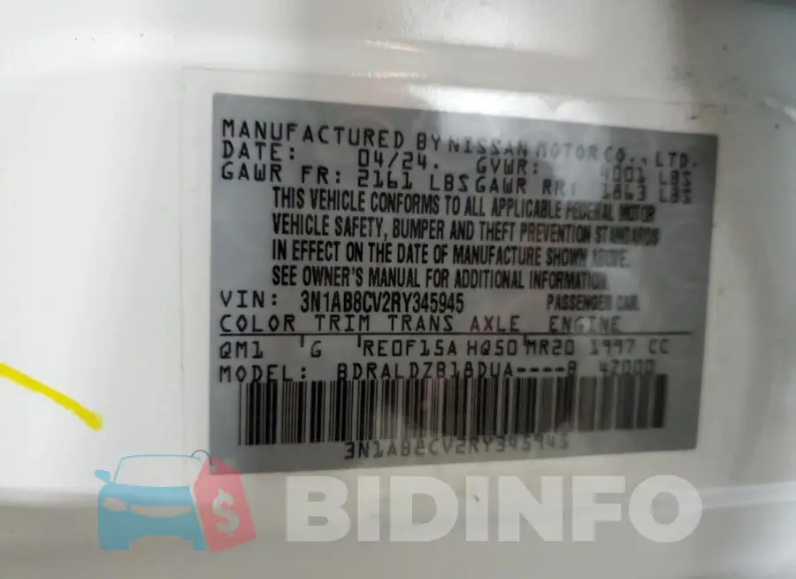 3N1AB8CV2RY345945 Photo# 12