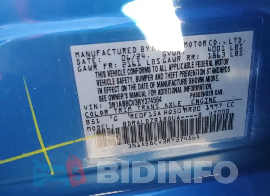 3N1AB8CV3RY374564 Photo# 12