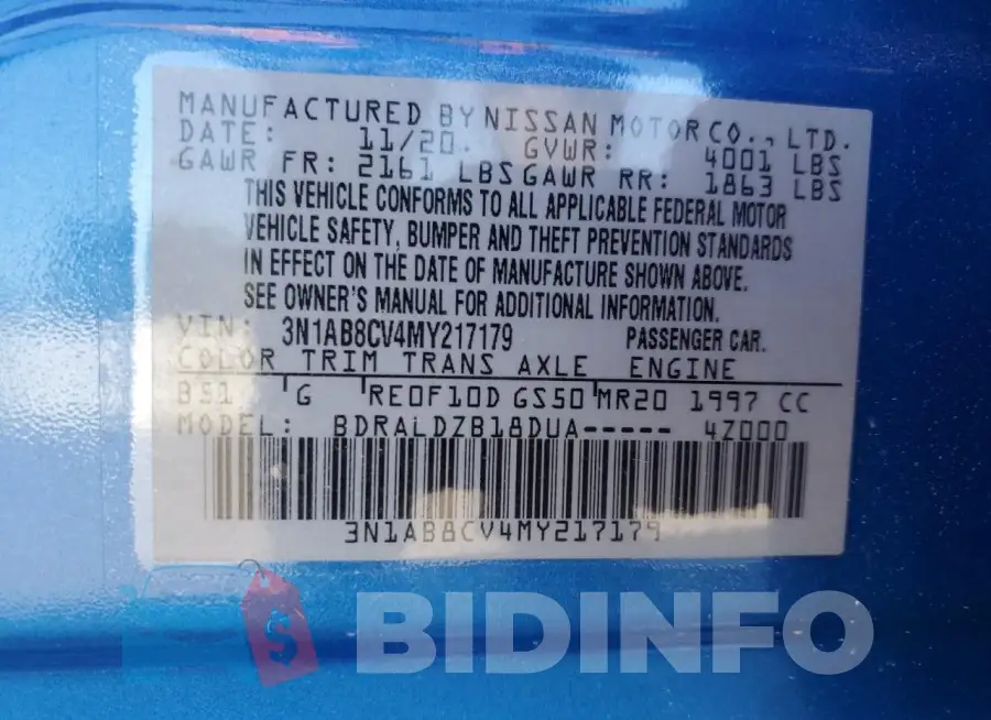 3N1AB8CV4MY217179 Photo# 12