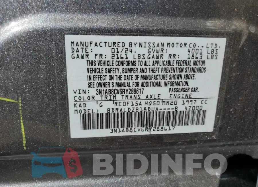 3N1AB8CV6RY288617 Photo# 12