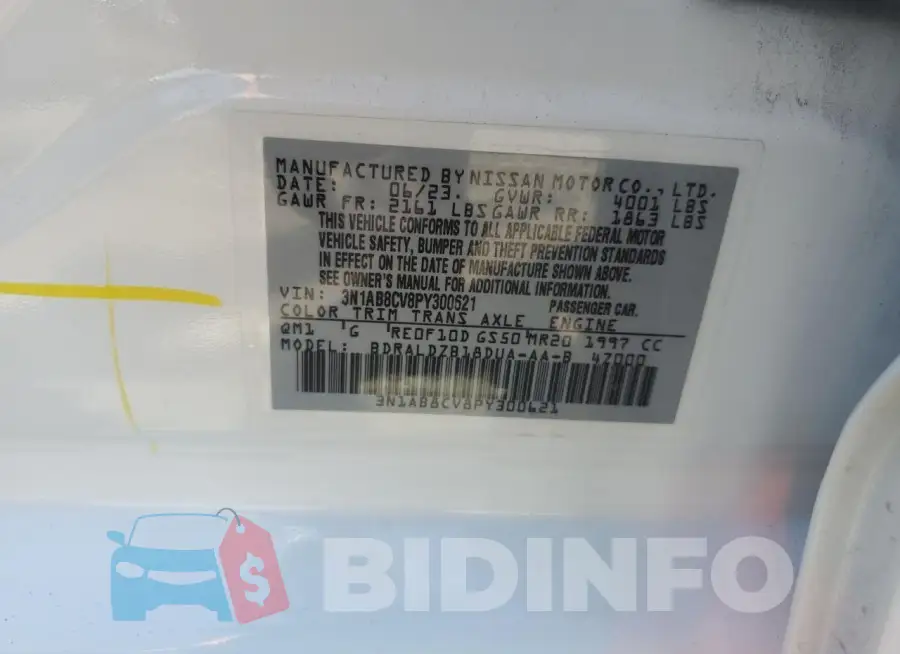 3N1AB8CV8PY300621 Photo# 12