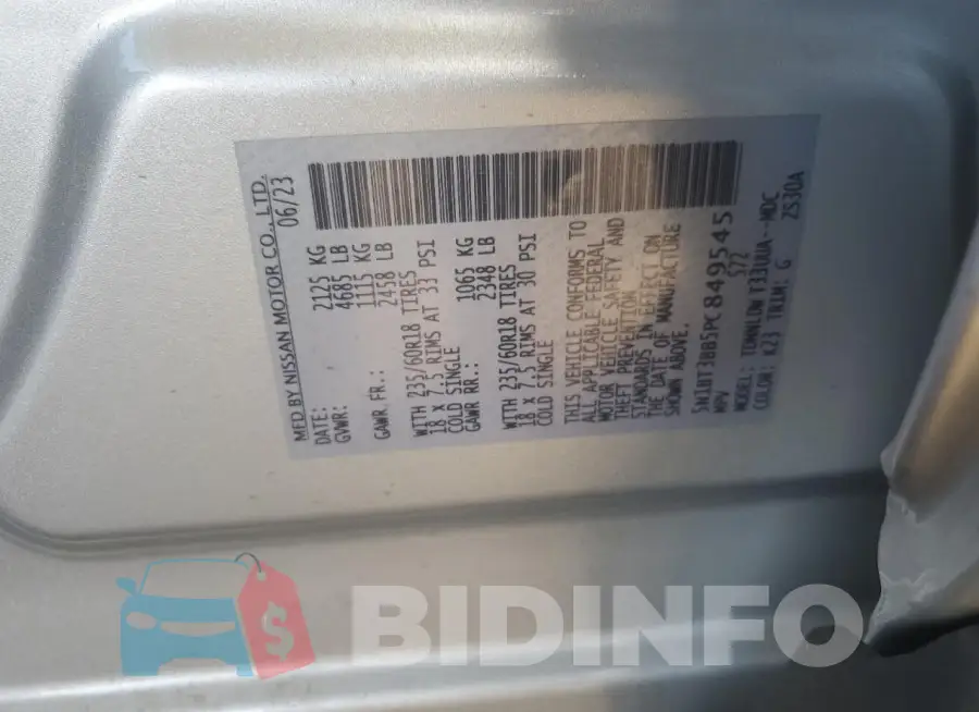 5N1BT3BB5PC849545 Photo# 13