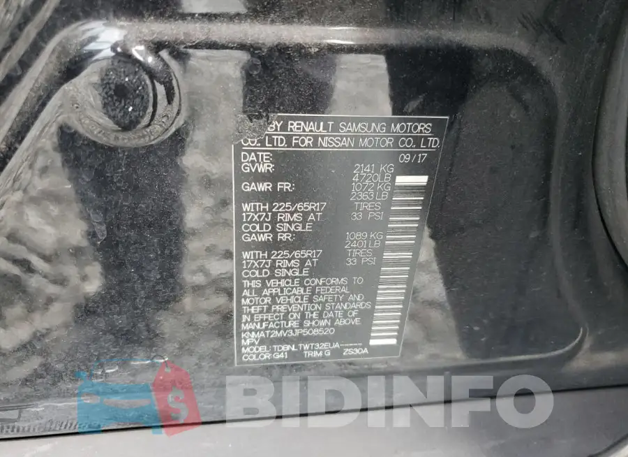 KNMAT2MV3JP508520 Photo# 13