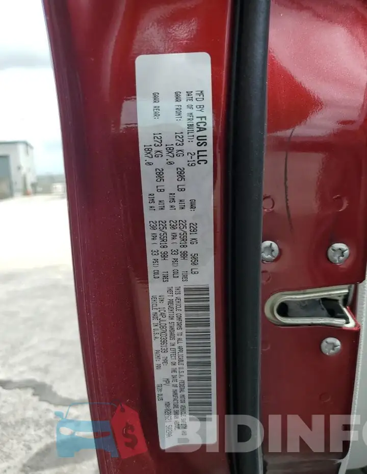 1C4PJLDB7KD396139 Photo# 13