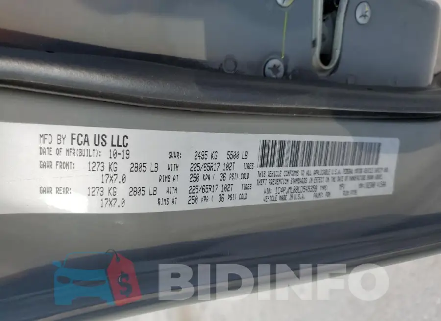 1C4PJMLB8LD545358 Photo# 13