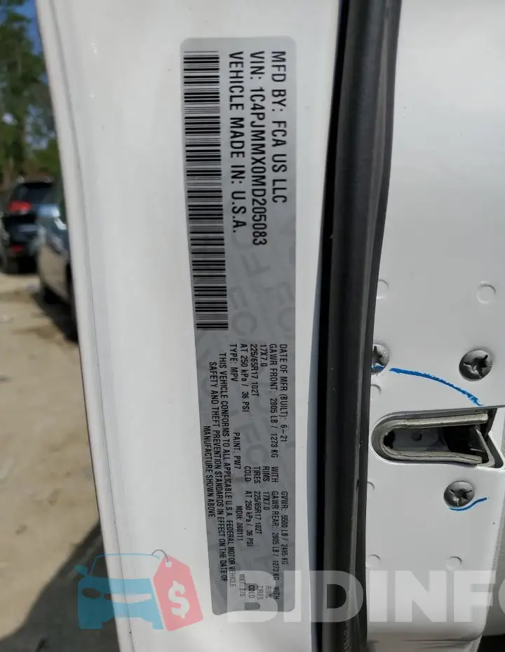 1C4PJMMX0MD205083 Photo# 13