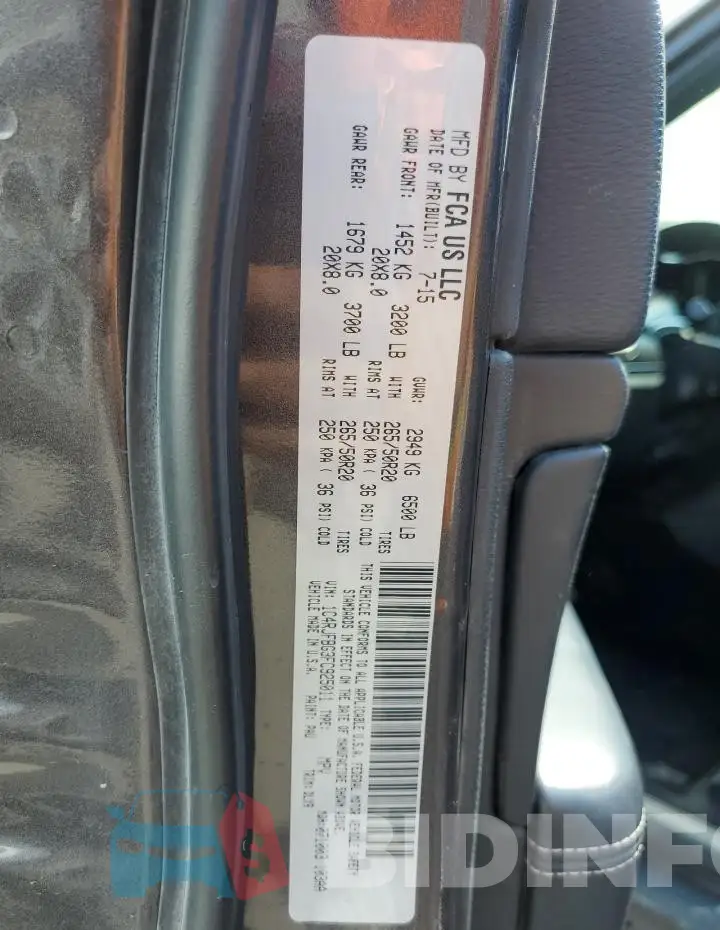 1C4RJFBG3FC925011 Photo# 14