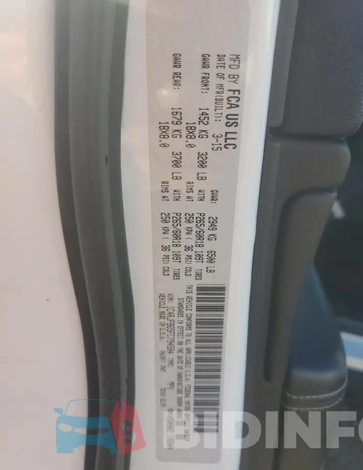 1C4RJFBG5FC794504 Photo# 12
