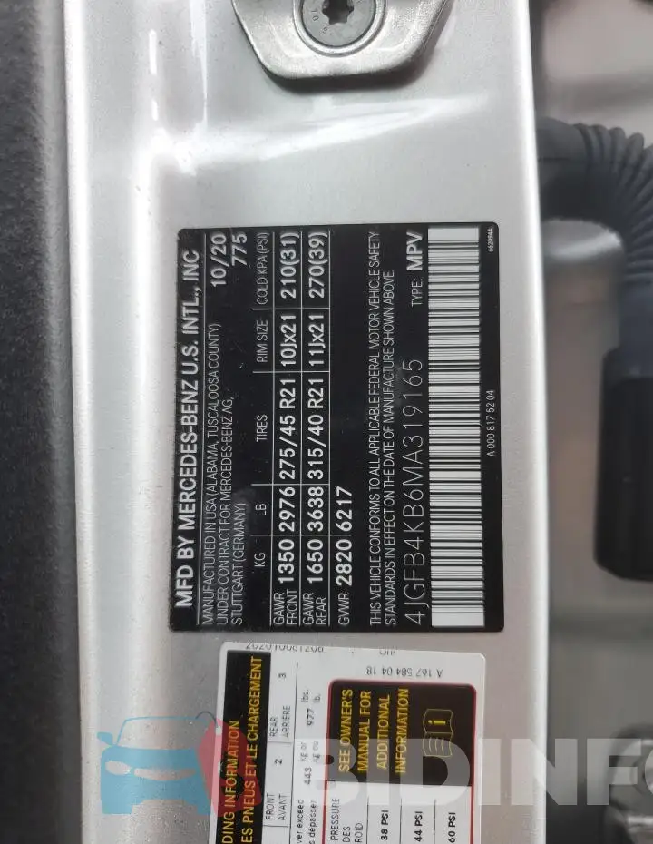4JGFB4KB6MA319165 Photo# 14