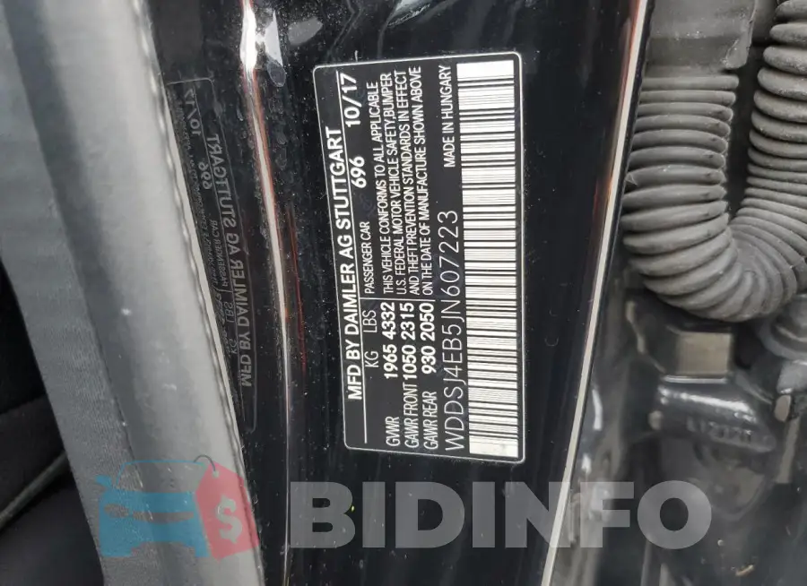 WDDSJ4EB5JN607223 Photo# 13