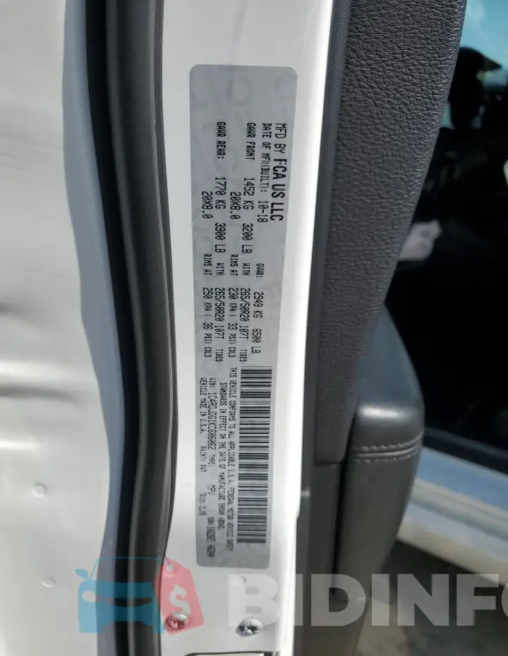 1C4RDJDG1KC606062 Photo# 14