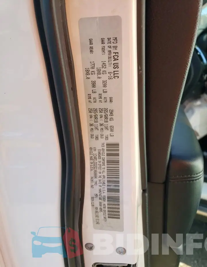 1C4RDJDG2GC460004 Photo# 14