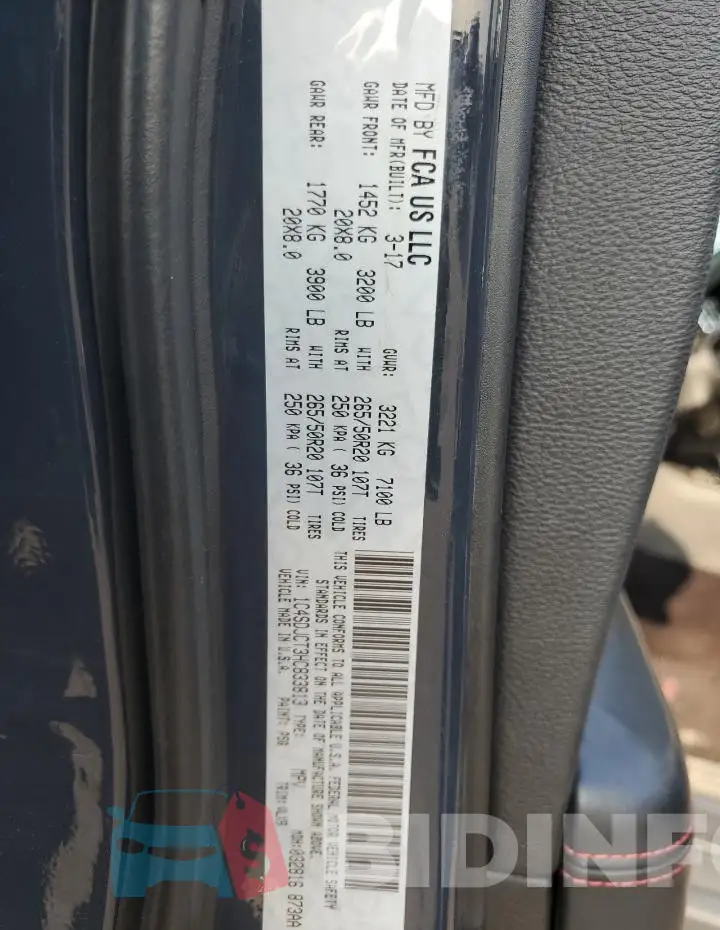 1C4SDJCT3HC833813 Photo# 14