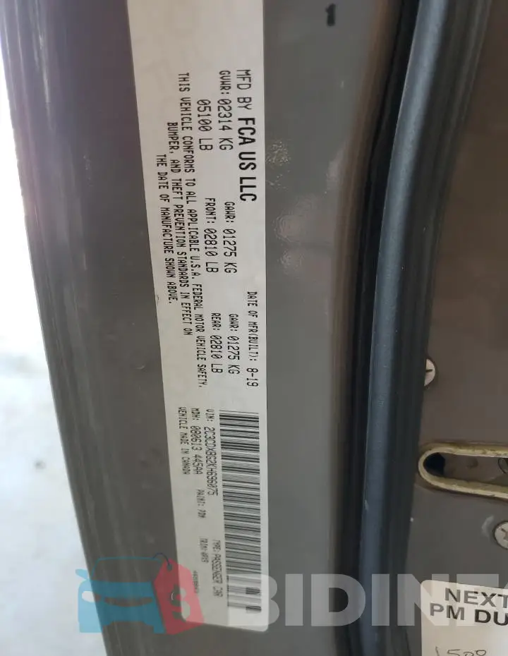 2C3CDXBG2KH696075 Photo# 12