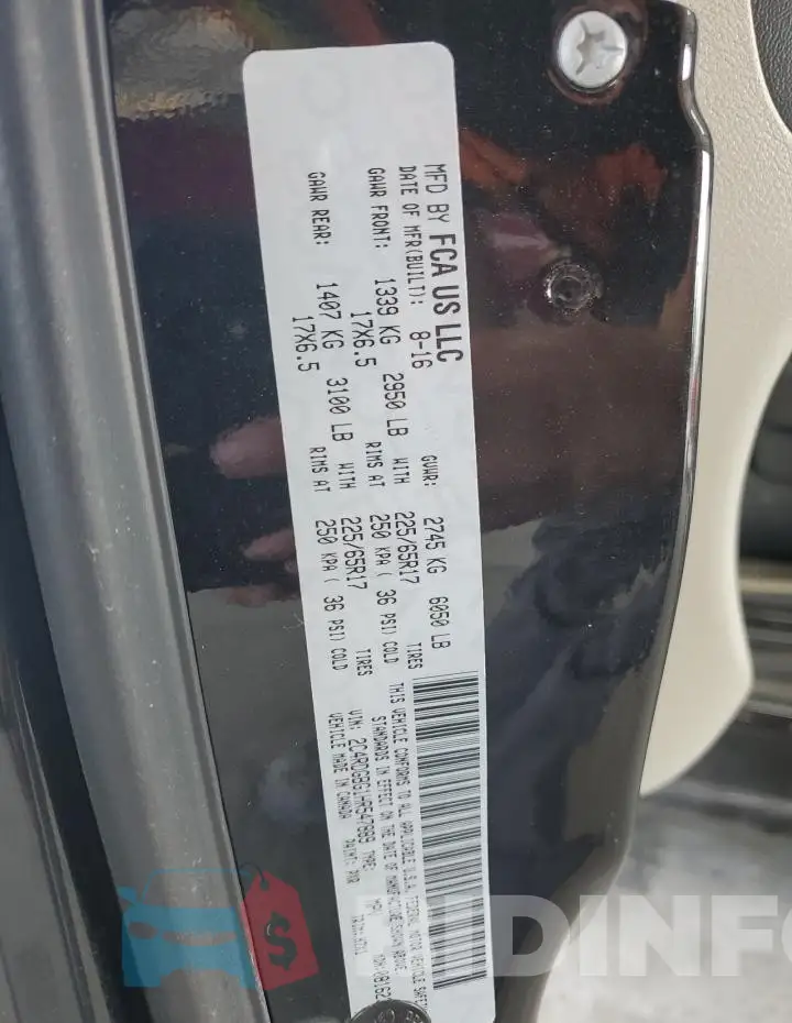 2C4RDGBG1HR547889 Photo# 14