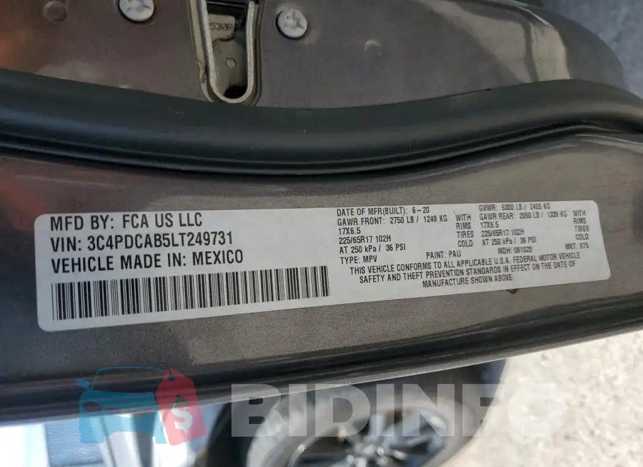 3C4PDCAB5LT249731 Photo# 14