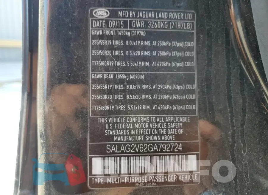 SALAG2V62GA792724 Photo# 14