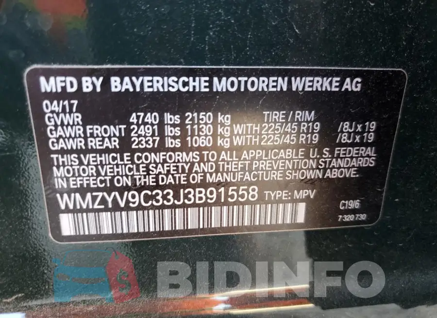 WMZYV9C33J3B91558 Photo# 13