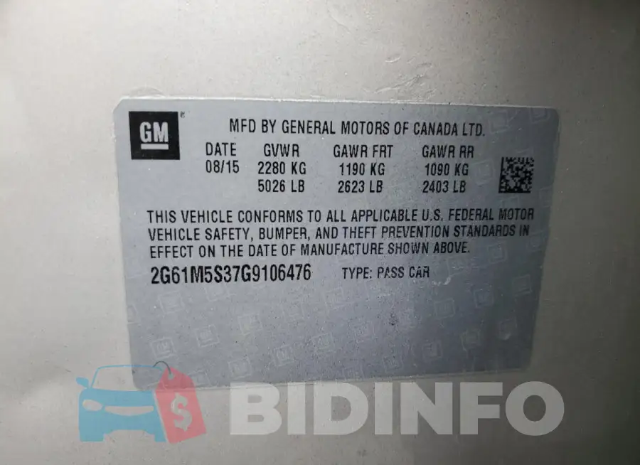 2G61M5S37G9106476 Photo# 12