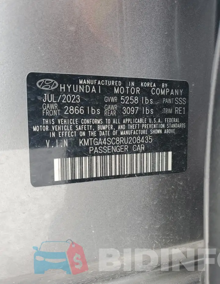 KMTGA4SC8RU208435 Photo# 13