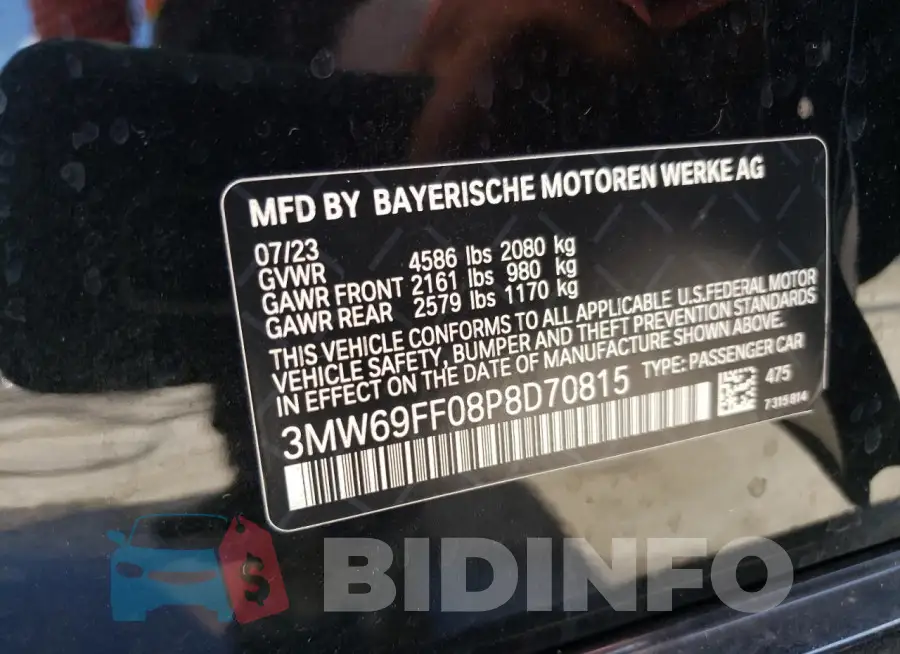 3MW69FF08P8D70815 Photo# 12