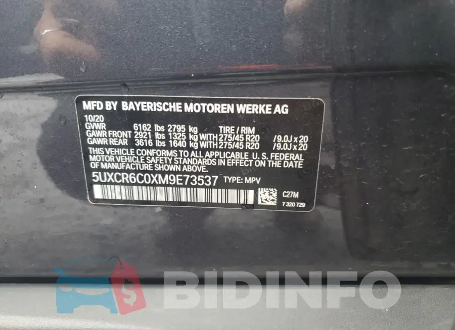 5UXCR6C0XM9E73537 Photo# 12