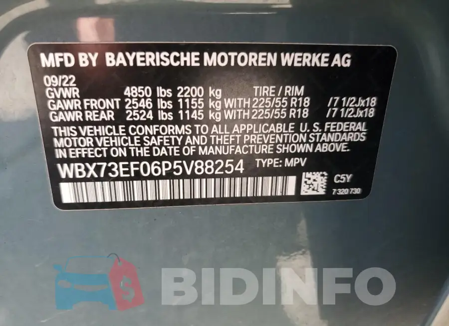 WBX73EF06P5V88254 Photo# 14