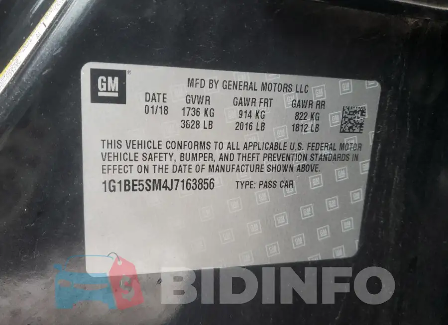1G1BE5SM4J7163856 Photo# 12