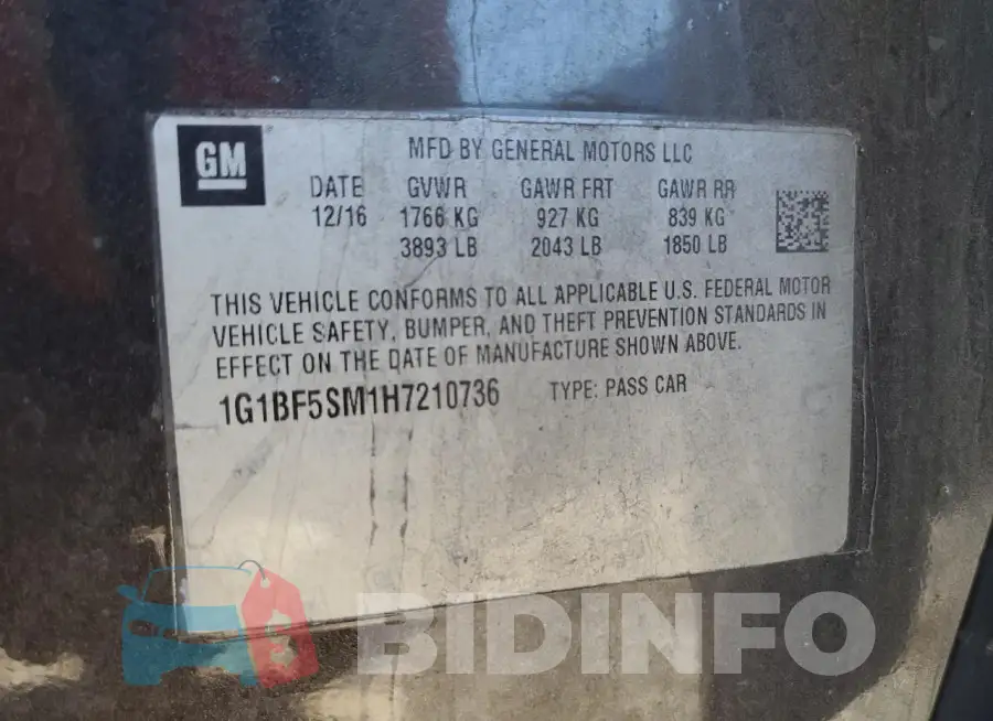1G1BF5SM1H7210736 Photo# 12