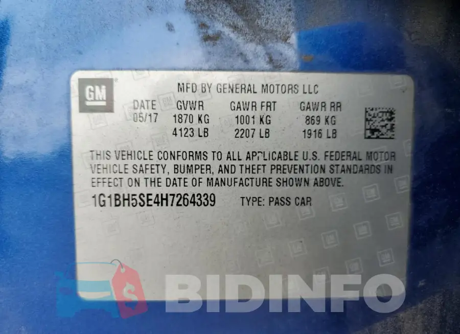 1G1BH5SE4H7264339 Photo# 12