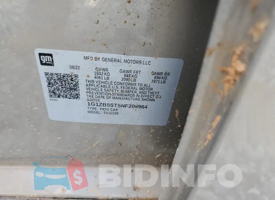 1G1ZB5ST5NF209964 Photo# 12