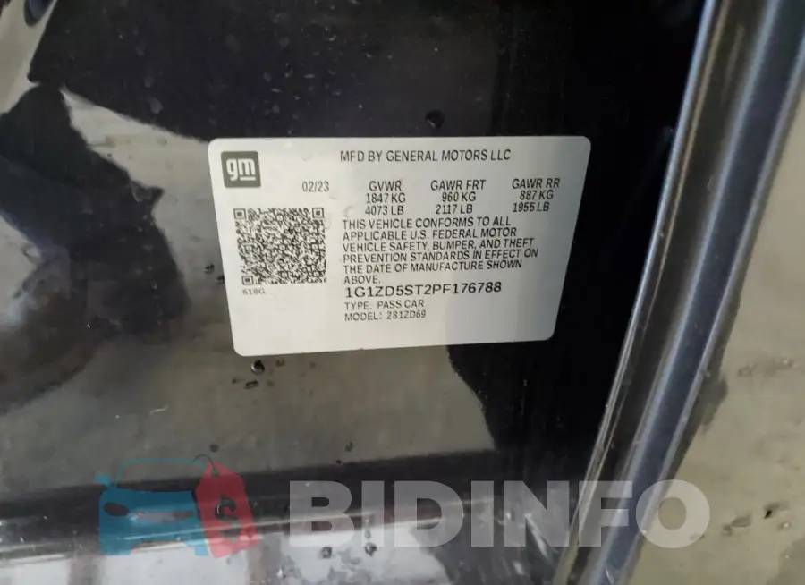 1G1ZD5ST2PF176788 Photo# 12